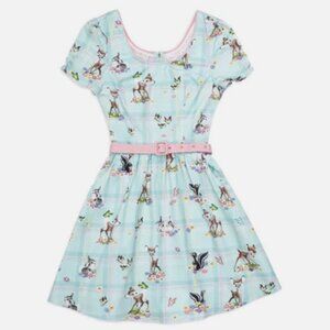 Loungefly Stitch Shoppe Disney Bambi Laci Dress No Tag XL? Thumper Birds Spring